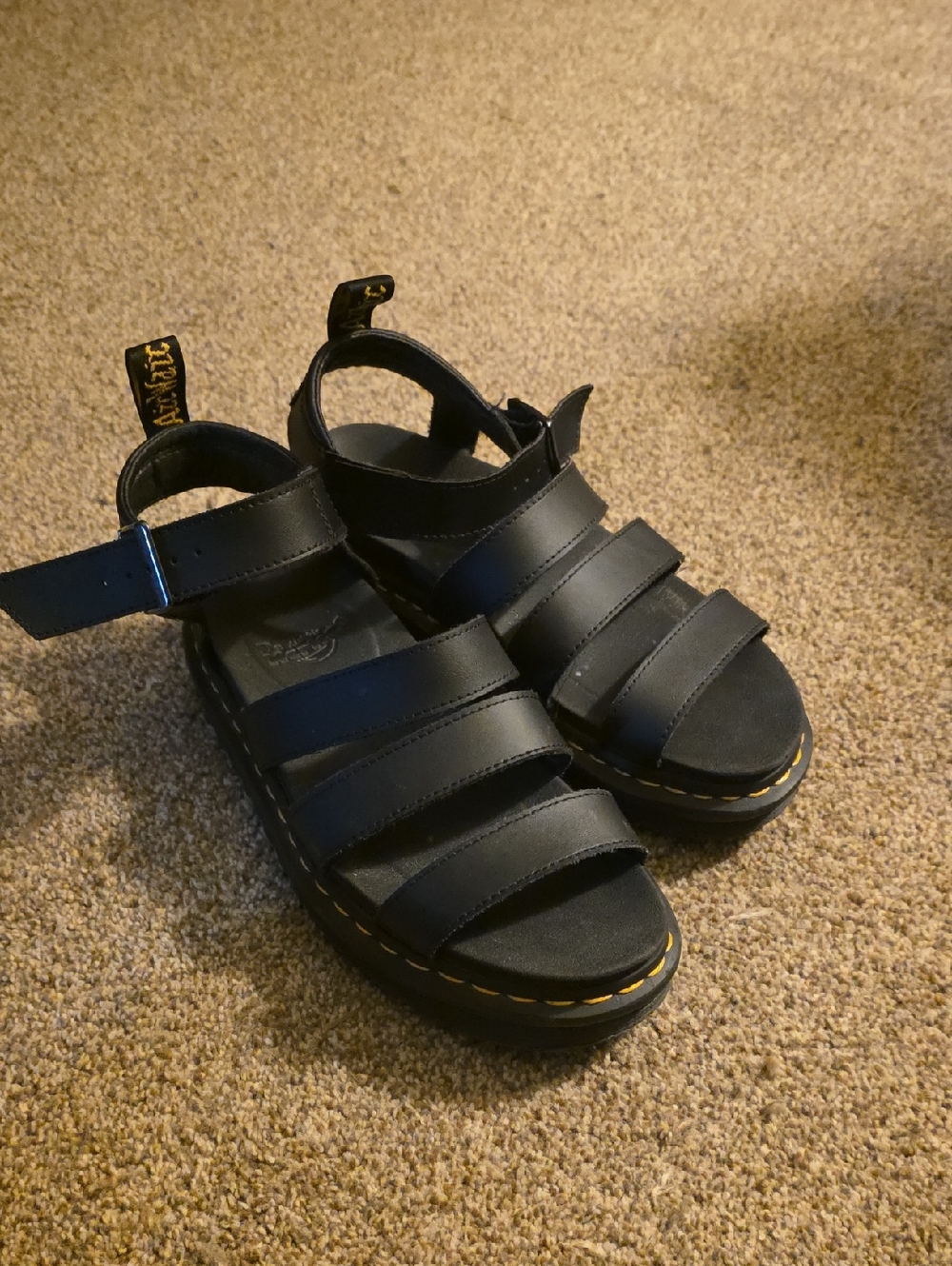 Dr. Martens Black Sandals